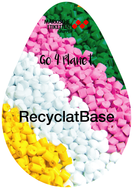Nachhaltiges Etikett aus Recyclaten